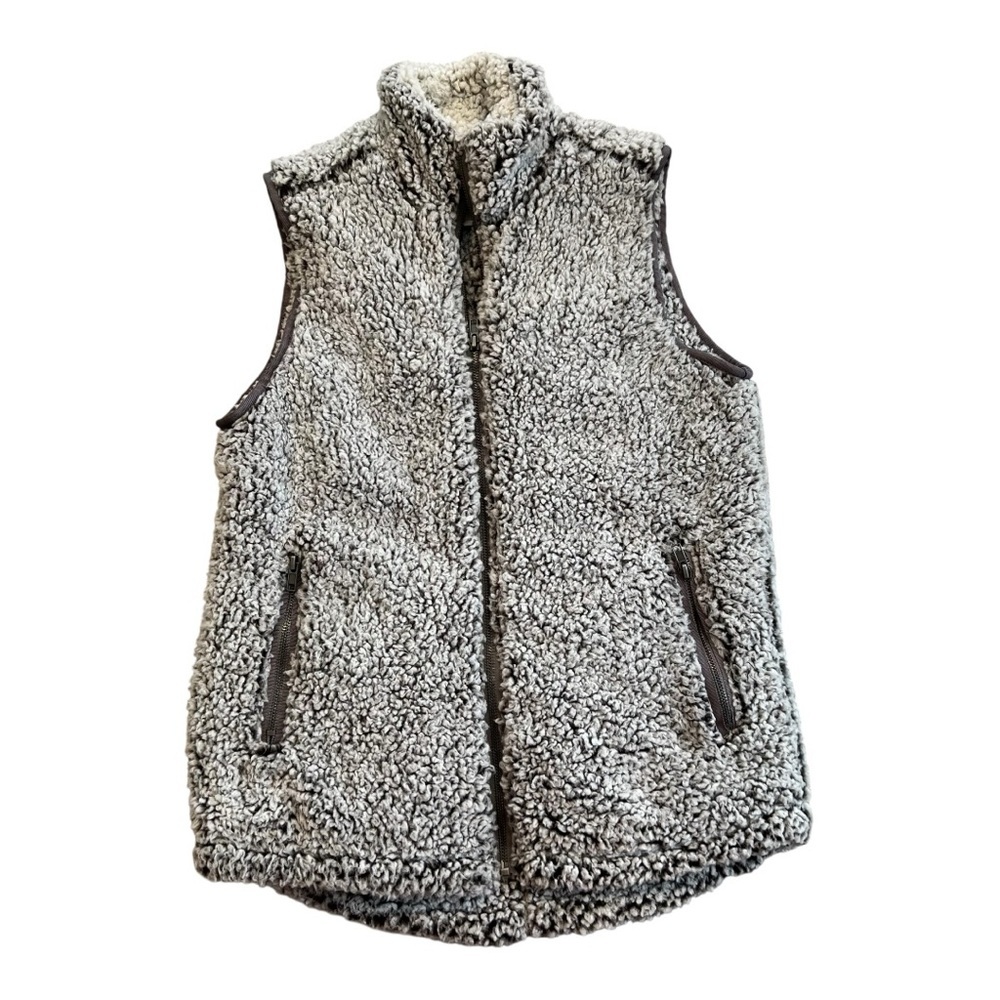 ❤️3/$15 Thread & Supply Women's Fleece Vest - Light Gray XS